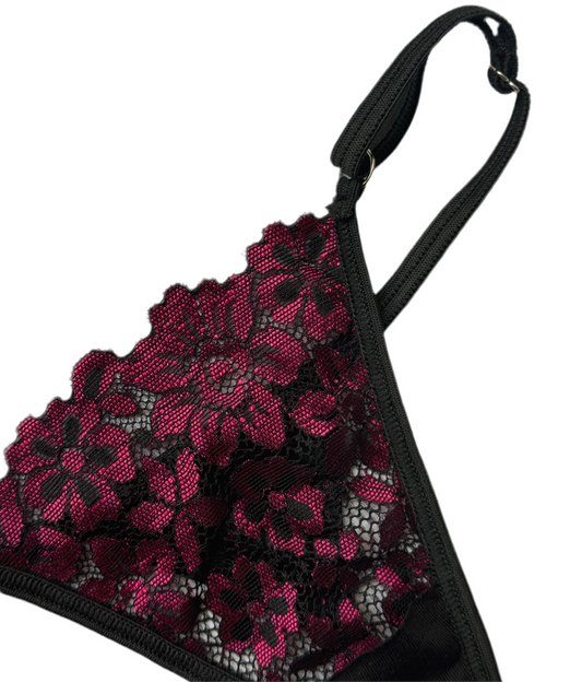 Flora Lace V-String