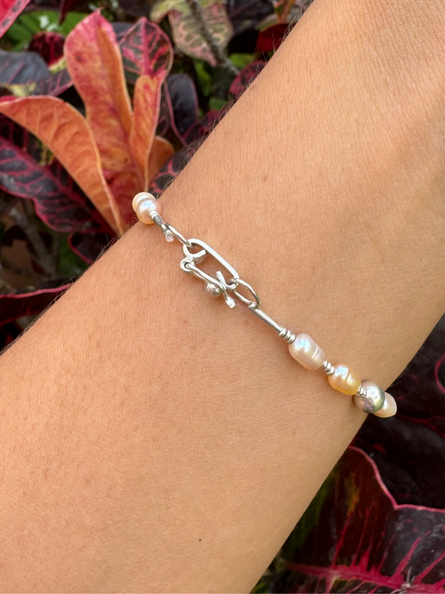 Pearl Silver Bracelet