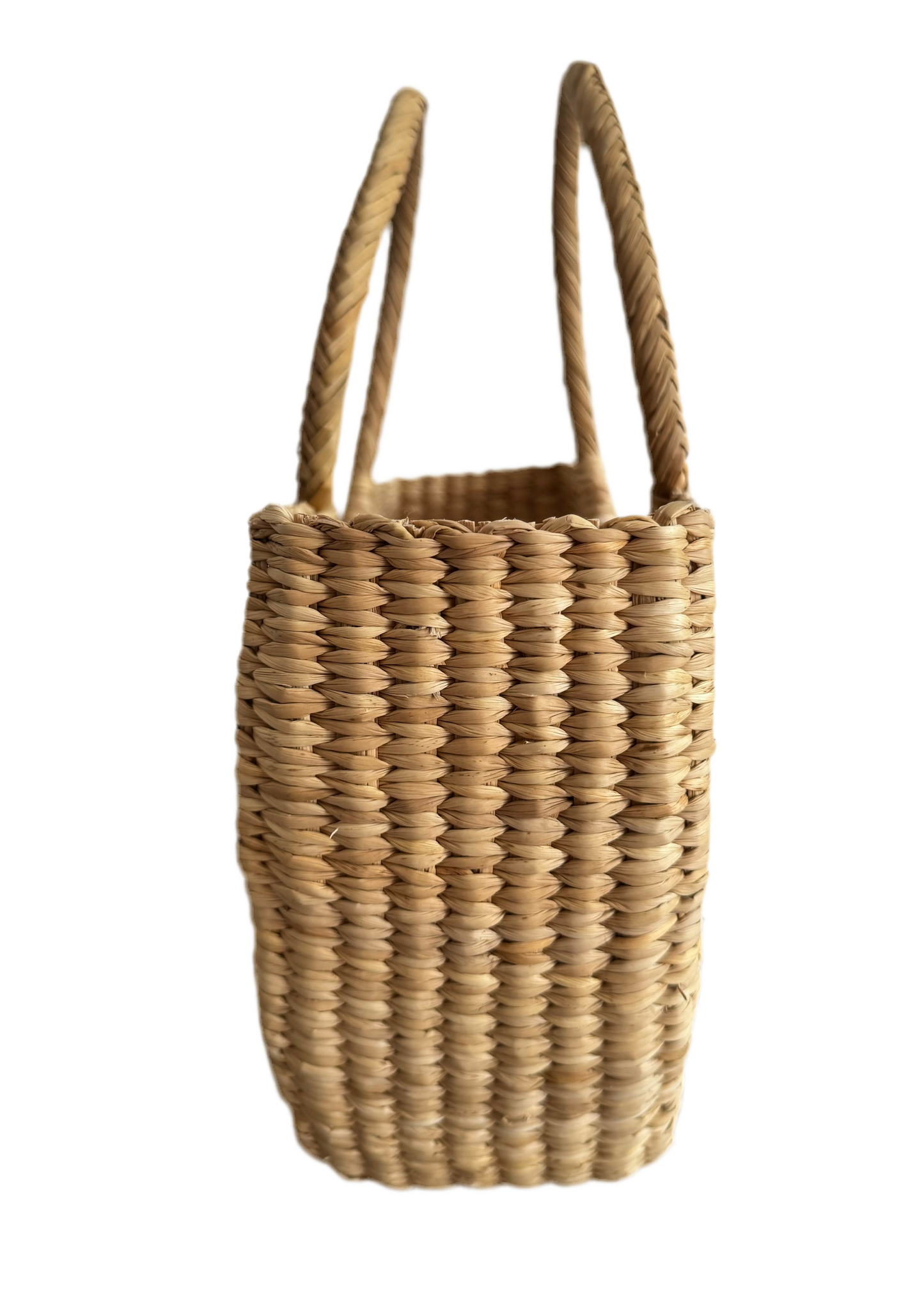 Puerto Eten Artisanal Junco Reed Half-Moon Bag - Natural